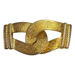 Vintage Statement Gutos W Germany Art Deco Gold Belt Buckle‎